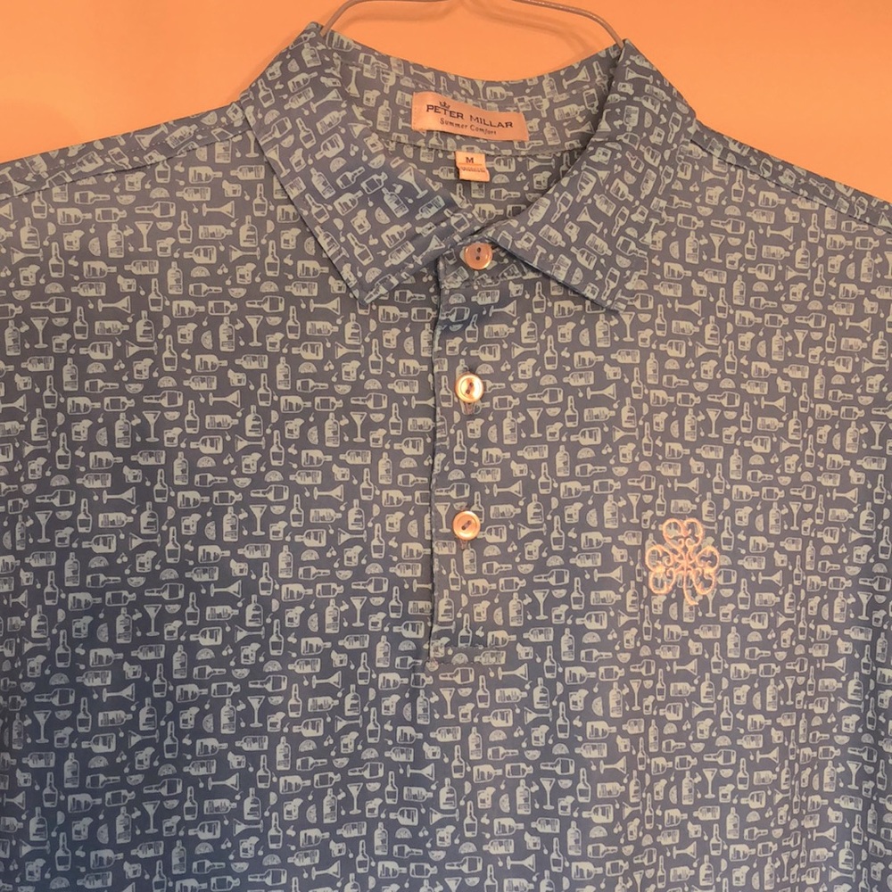 Peter Millar Summer Comfort Cocktail Polo NWOT
